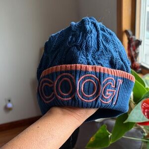 COOGI Navy and Rust Kids Beanie